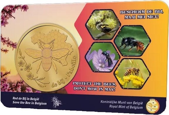 2,50 Euro Belgie 2024 - De Bij in België - BU Coincard NL/FR, Verzenden, België, Overige waardes, Losse munt