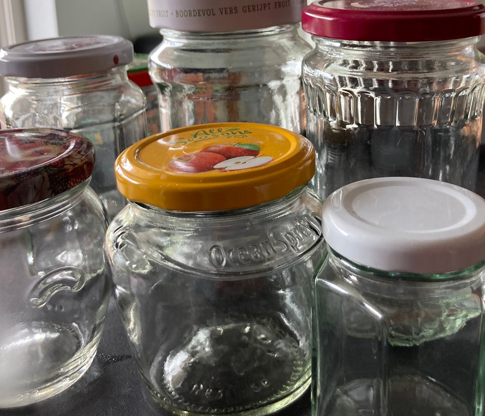 Glazen potten, Diversen, Levensmiddelen, Ophalen