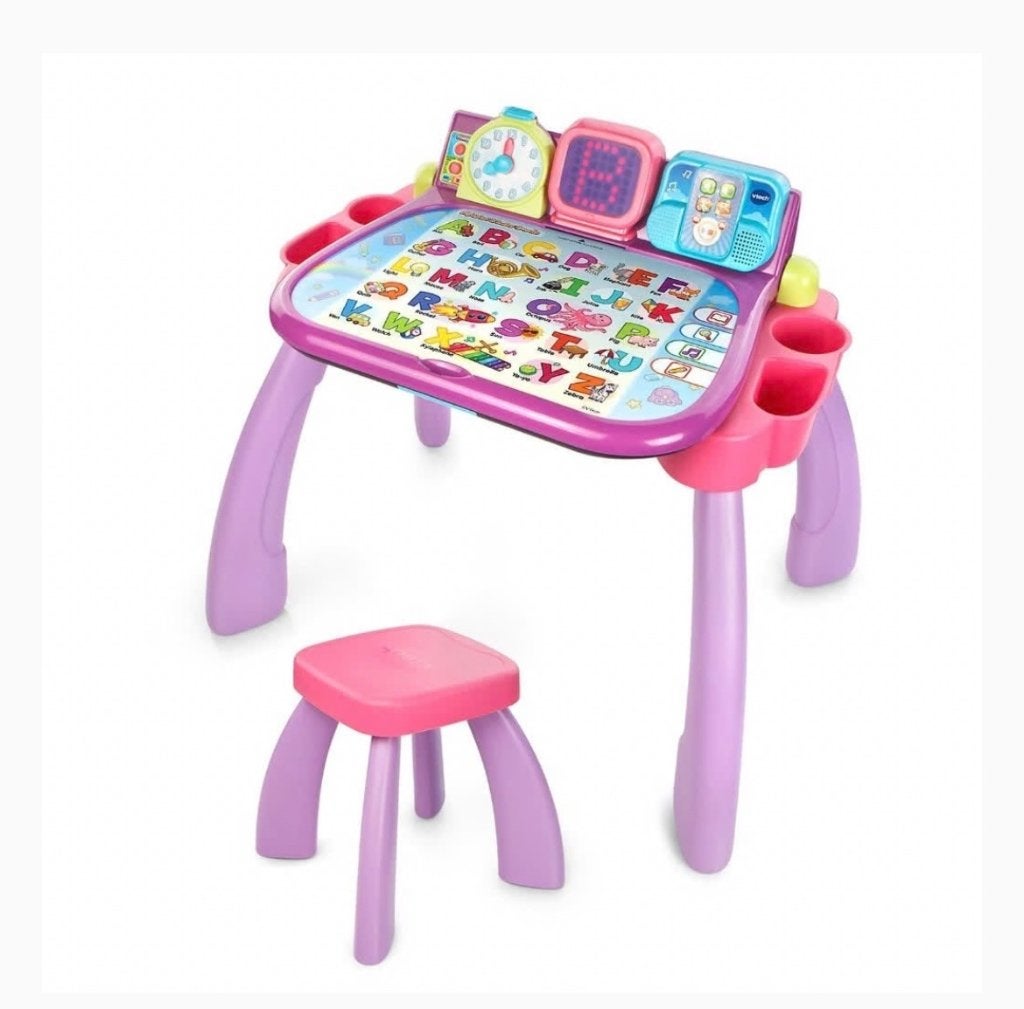 mijn magische bureau 123 alfabet leren speel tafel 3 in 1, Ophalen, Zo goed als nieuw, Knutselen, Met licht