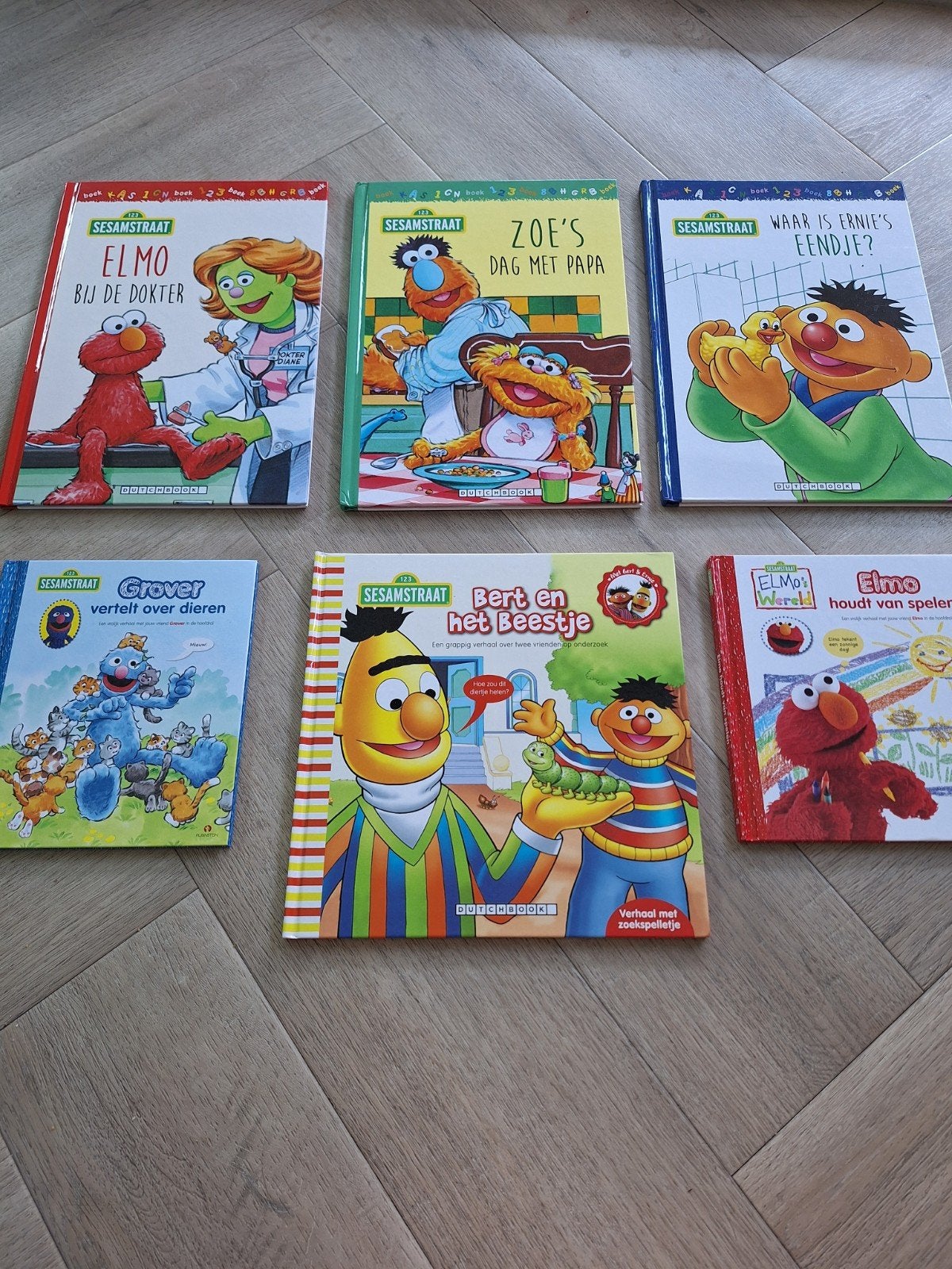 6 Sesamstraat boeken - Zo goed als nieuw, Boeken, Kinderboeken | Jeugd | onder 10 jaar, Zo goed als nieuw, Fictie algemeen, Ophalen