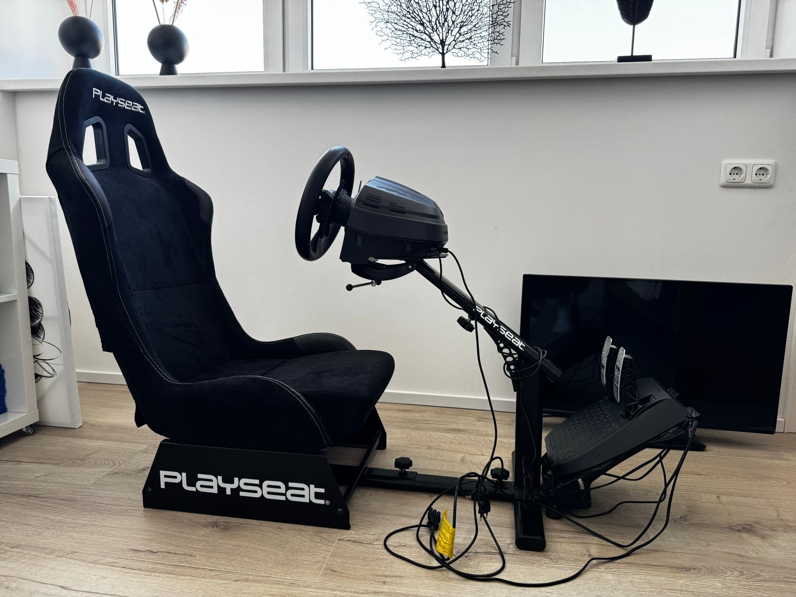 Playseat Evolution met Thrustmaster T300 racestuur + pedalen, Spelcomputers en Games, Spelcomputers | Overige Accessoires, Ophalen