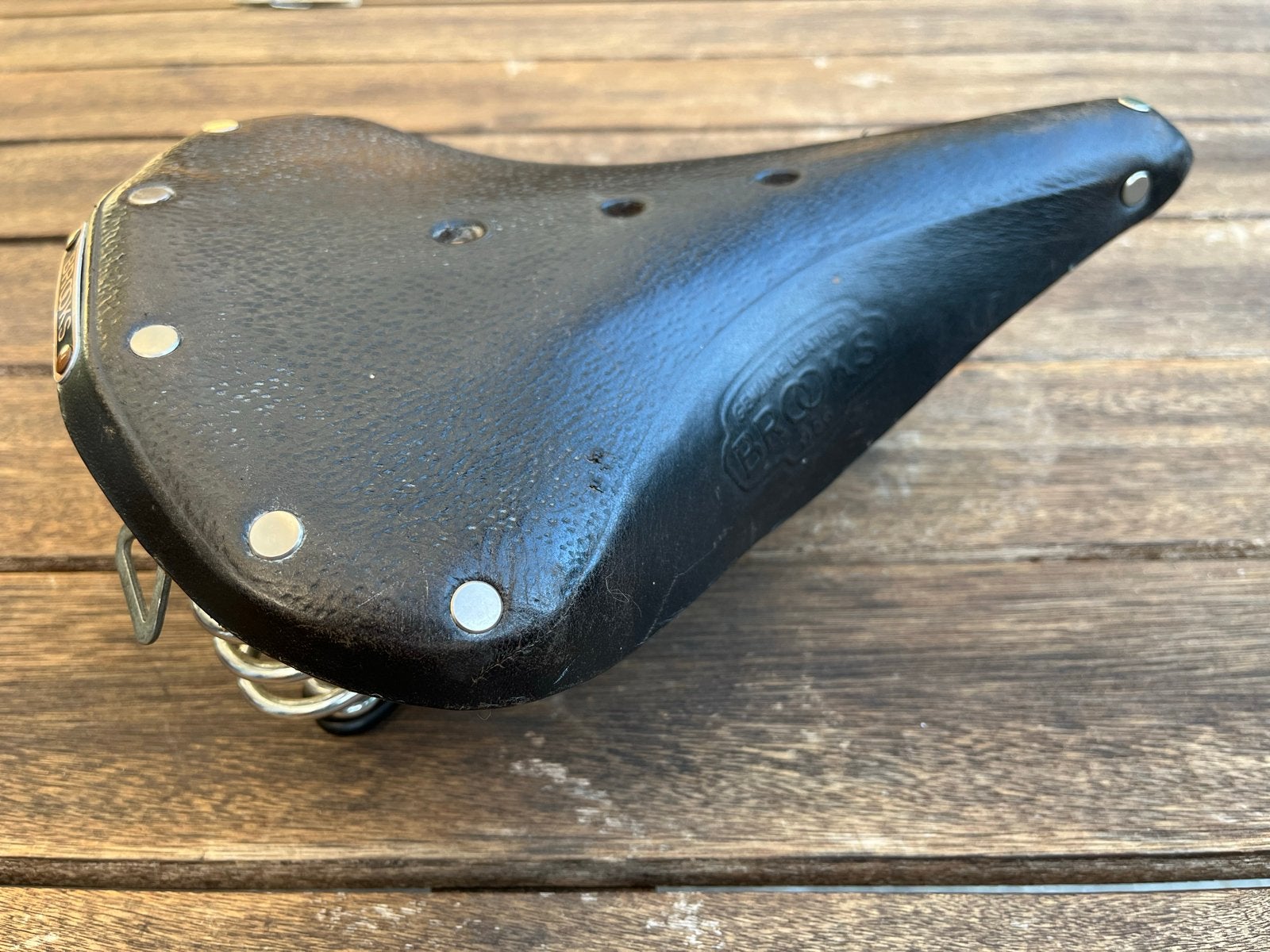 Brooks B66 fietszadel - Zwart, technisch en optisch perfect, Ophalen, Leer, Zo goed als nieuw, Zadel
