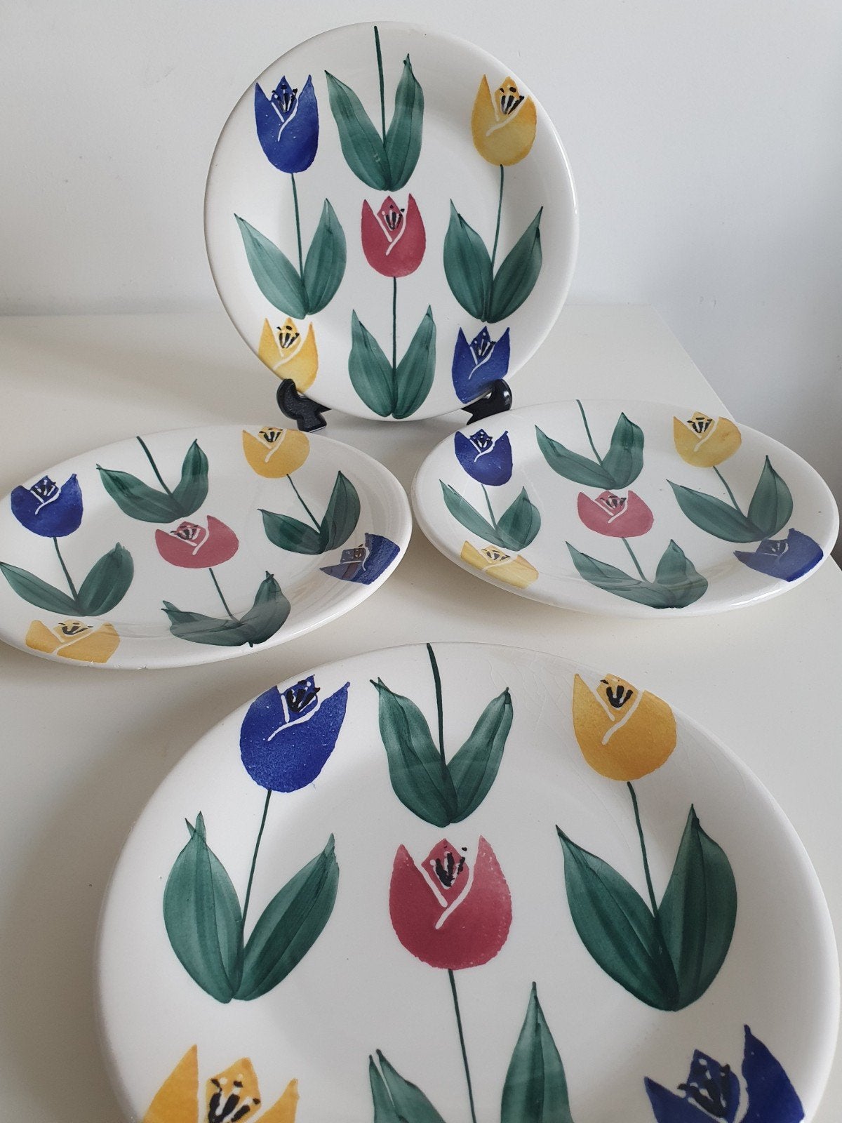 Vintage ,4 borden Domus, 20 cm, Ophalen of Verzenden, Nieuw, Overige stijlen, Bord(en)
