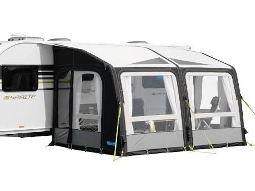 Kampa Rally AIR Pro 390  airtent caravanvoortent, Ophalen of Verzenden, Zo goed als nieuw