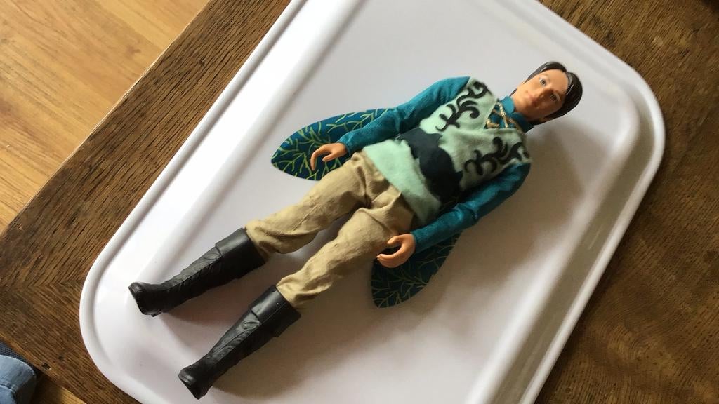 Barbie Mattel Mariposa Prins Carlos pop, Ophalen of Verzenden, Zo goed als nieuw, Pop