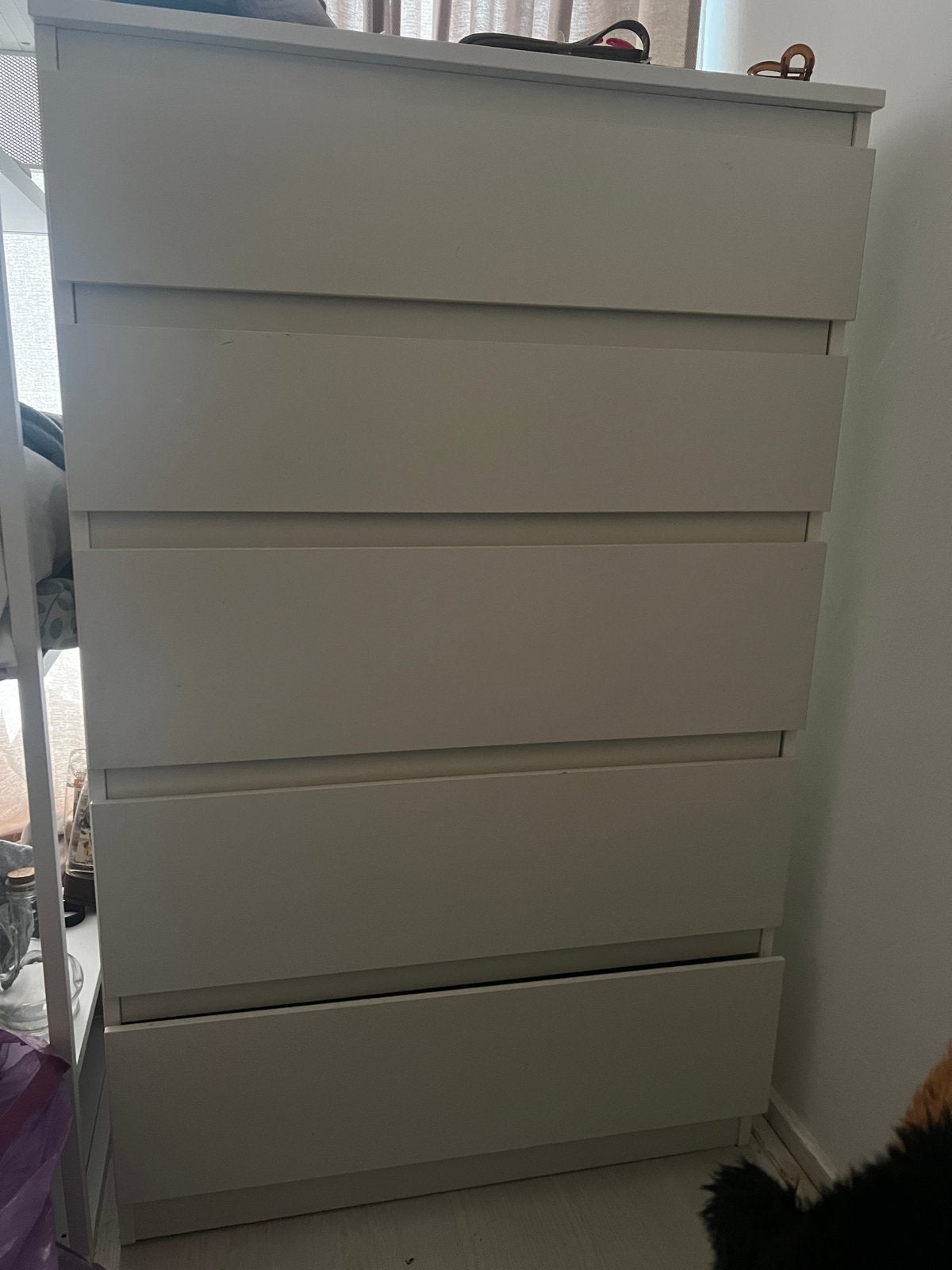 Kullen ladekast met 5 laden - Wit, Huis en Inrichting, Ophalen, Overige materialen, Gebruikt, 5 laden of meer