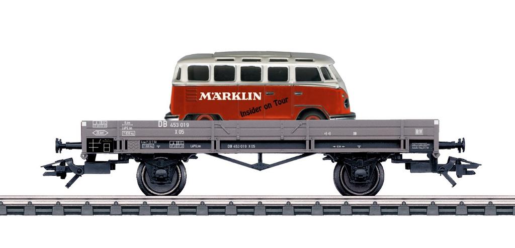 Marklin H0 46005 - Lagebakwagen type X-05 van de DB in ovp, Wisselstroom, Ophalen of Verzenden, Märklin, Nieuw