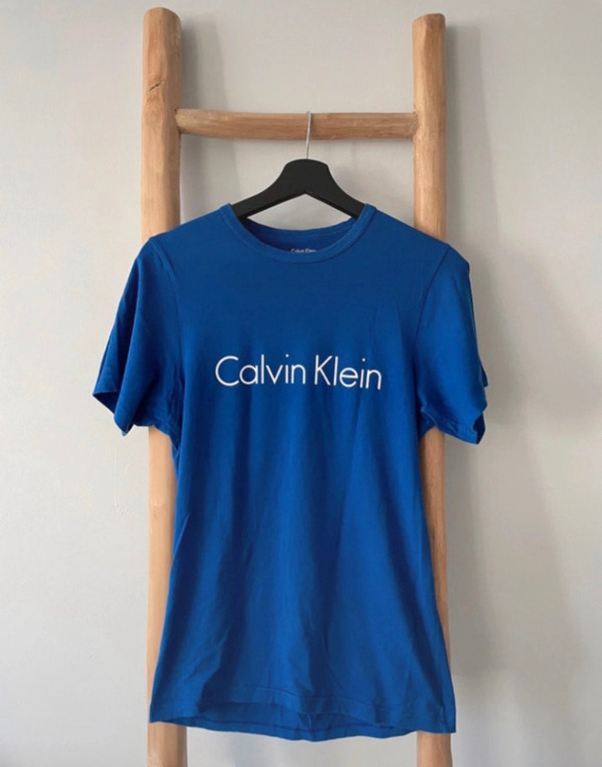 Blauw T-shirt Calvin Klein, Blauw, Ophalen of Verzenden, Zo goed als nieuw, Korte mouw