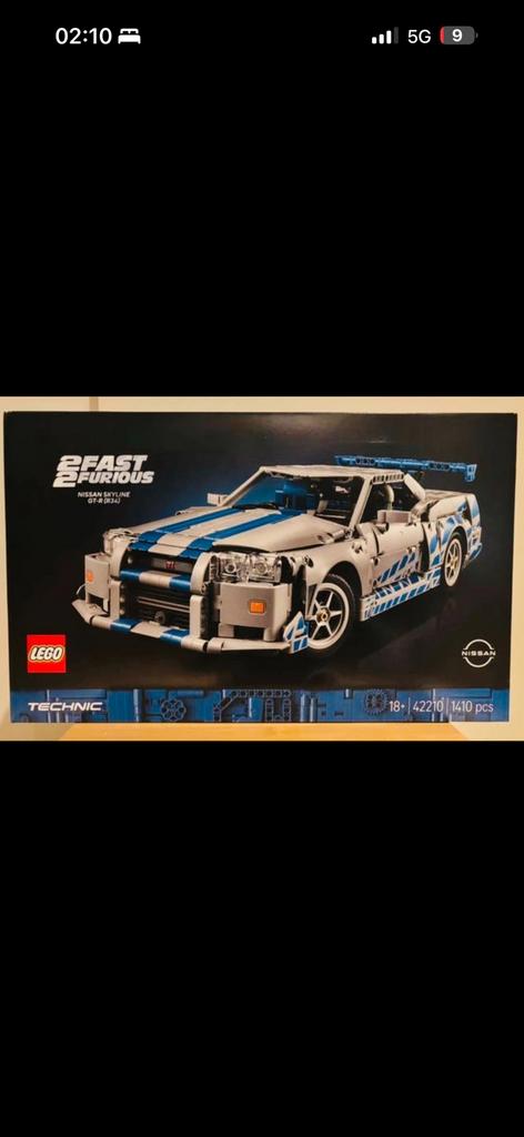 2 fast 2 furious lego technic, Hobby en Vrije tijd, Modelbouw | Auto's en Voertuigen, Overige merken, Auto, Groter dan 1:32, Nieuw