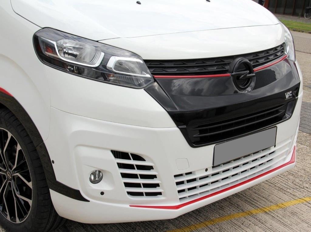 Voorbumper grille Opel Vivaro 19-23 gespoten bumper, Ophalen of Verzenden, Nieuw