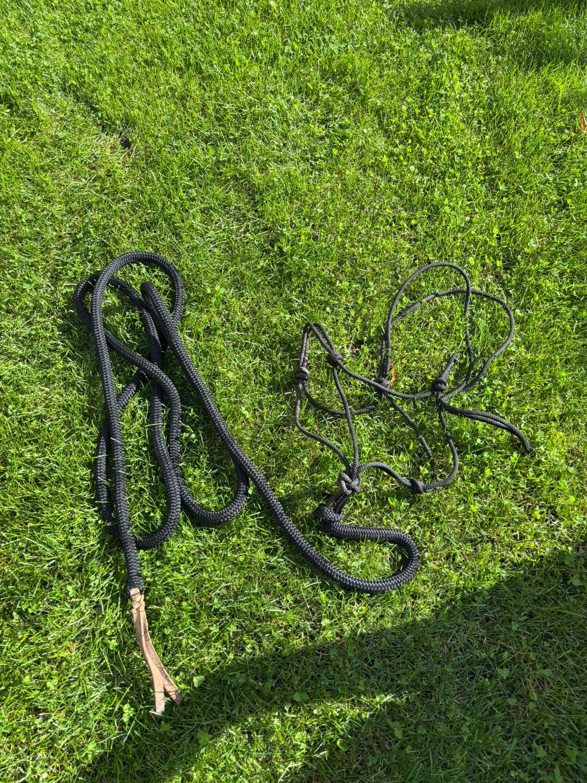 Touwhalster met grondwerk lijn leadrope featherlight, Dieren en Toebehoren, Ophalen of Verzenden, Zo goed als nieuw, Cob