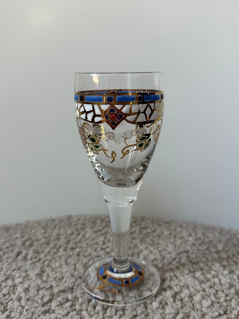 Likeurglaasje Gaudi, Verzamelen, Glas en Borrelglaasjes, Ophalen of Verzenden, Gebruikt, Borrel- of Shotglas