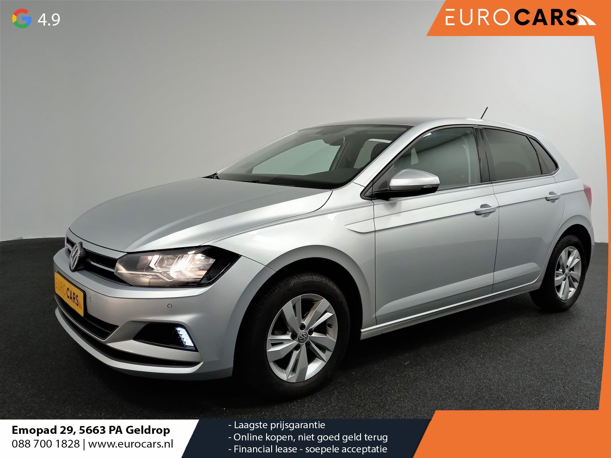 Volkswagen Polo 1.0 TSI DSG Comfortline Navigatie Climate Co, Auto's, Volkswagen, Stof, Gebruikt, 95 pk, Automatische klimaatregeling