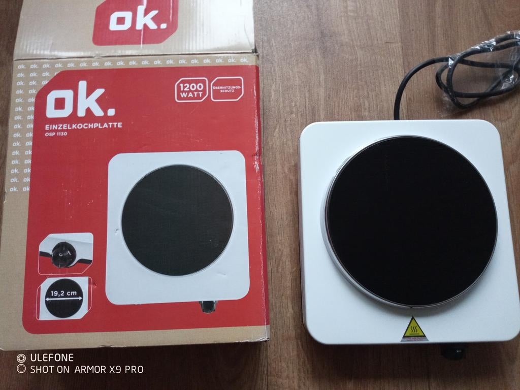 NIEUW ELECTRICH KOOKPLAAT 1200 WATT, Nieuw, Vrijstaand, Elektrisch, 4 kookzones
