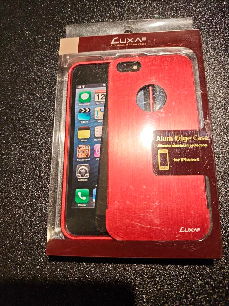 LUXA2 Alum Edge Case voor iPhone 5 - Rood, Telecommunicatie, Mobiele telefoons | Hoesjes en Frontjes | Apple iPhone, IPhone 5