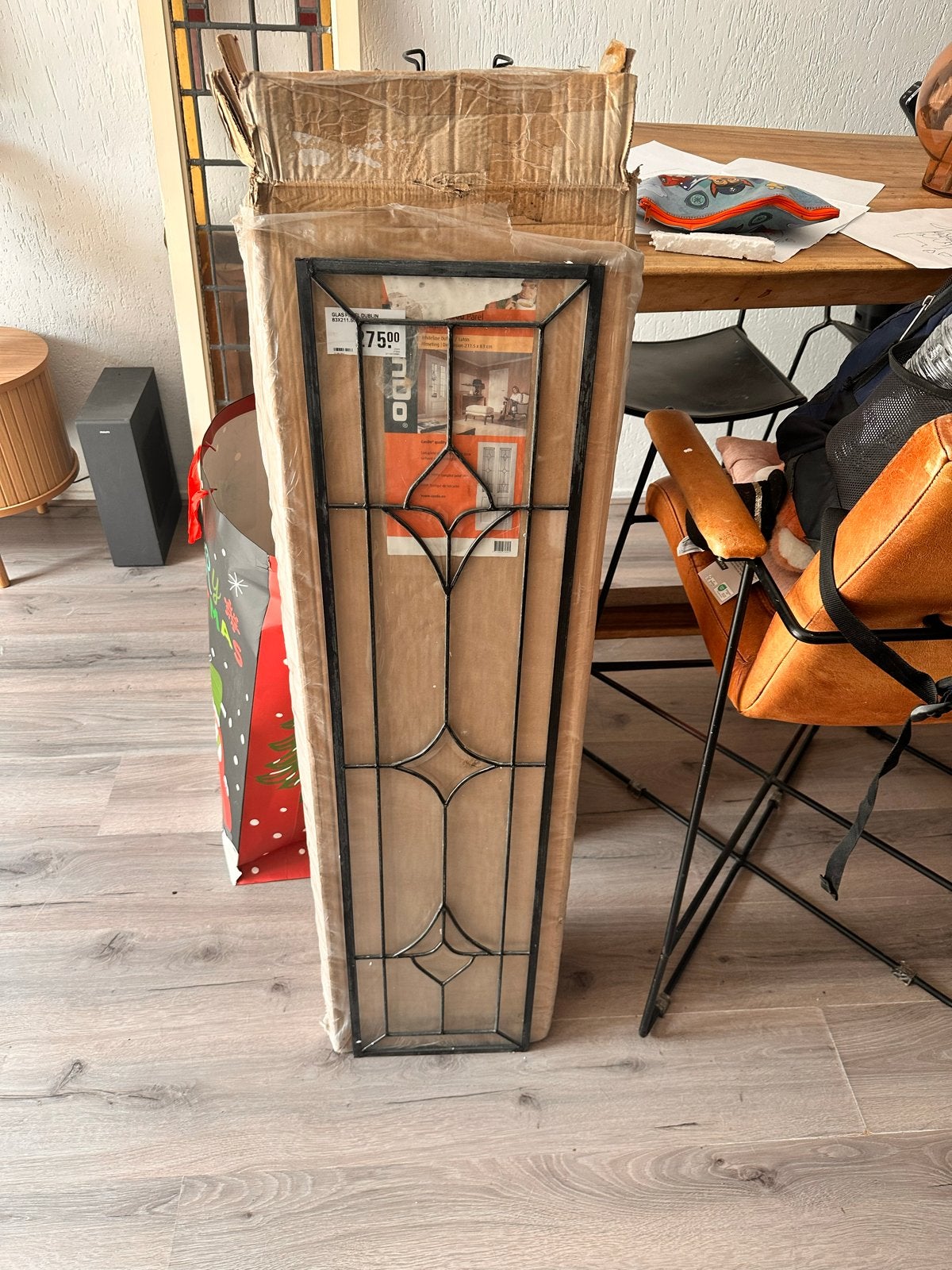 Nieuw Glas in lood Paneel voor Deur - CanDo Whiteline, Ophalen, 80 tot 100 cm, 215 cm of meer, Binnendeur