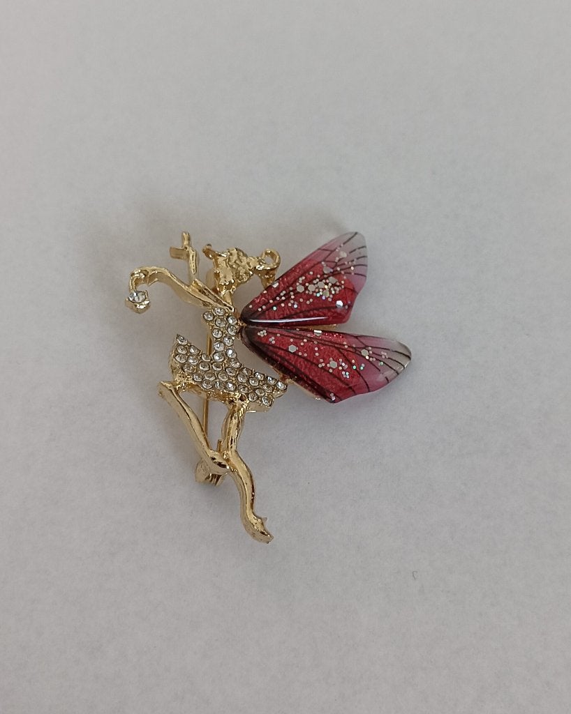 Elf broche, Overige materialen, 4 tot 7 cm, Overige kleuren, Nieuw