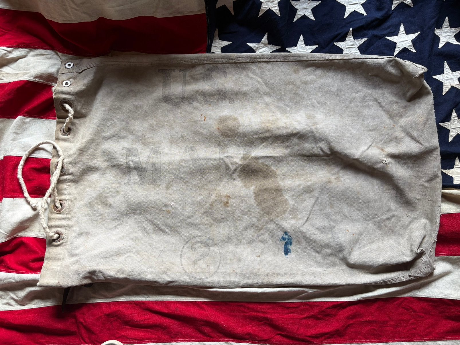 US WW2 mail bag, Ophalen of Verzenden, Amerika, Embleem of Badge