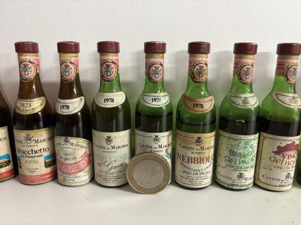 Lot van 18 Vintage Marchesi di Barolo miniaturen & andere, Ophalen of Verzenden, Gebruikt