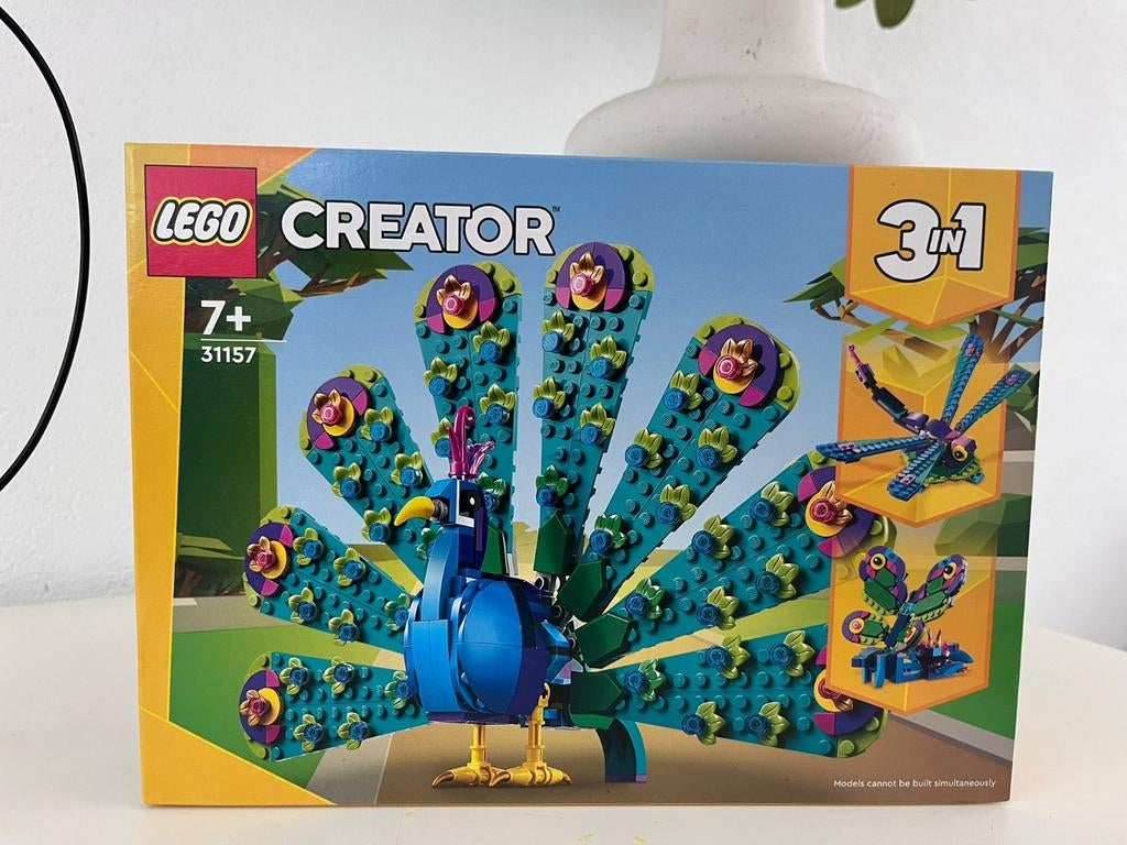 LEGO Creator 3in1 Fantasie Pauw 31157 - Nieuw in doos, Lego, Nieuw, Ophalen of Verzenden, Ongeopend/sealed