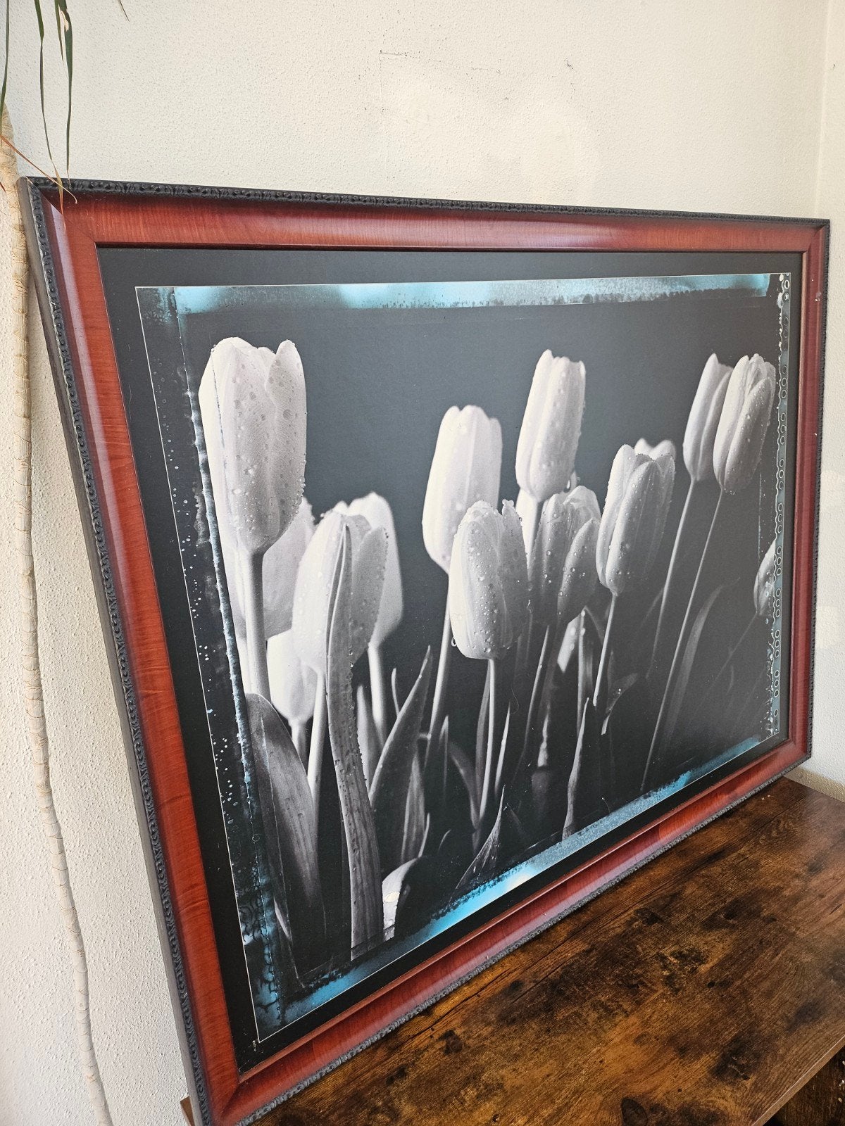 Schilderij tulpen zwart wit. Gratis, Huis en Inrichting, Woonaccessoires | Schilderijen, Tekeningen en Foto's, Ophalen, 100 tot 125 cm