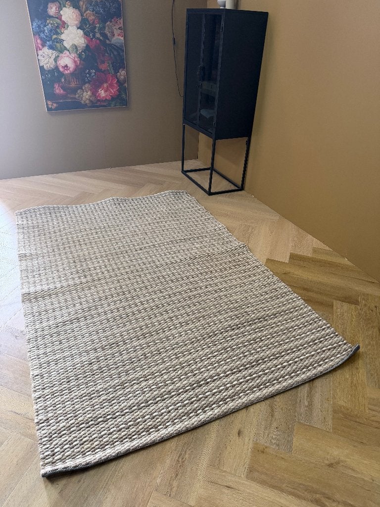 Brinker Vloerkleed Volt 05 160 x 230cm, Beige, 150 tot 200 cm, 200 cm of meer, Ophalen of Verzenden