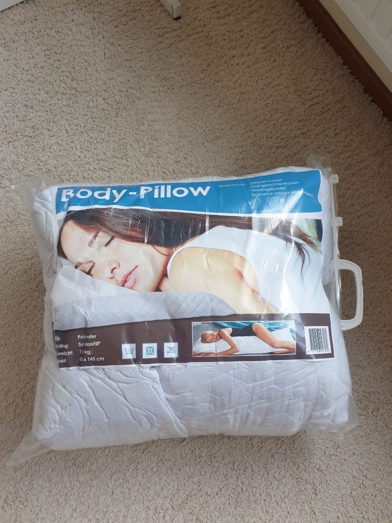 Body Pillow 40x145cm, Ophalen, Eenpersoons, Wit, Zo goed als nieuw