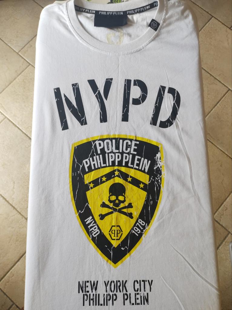 Philipp Plein T-shirt met strass- Maat L, Kleding | Heren, Ophalen of Verzenden