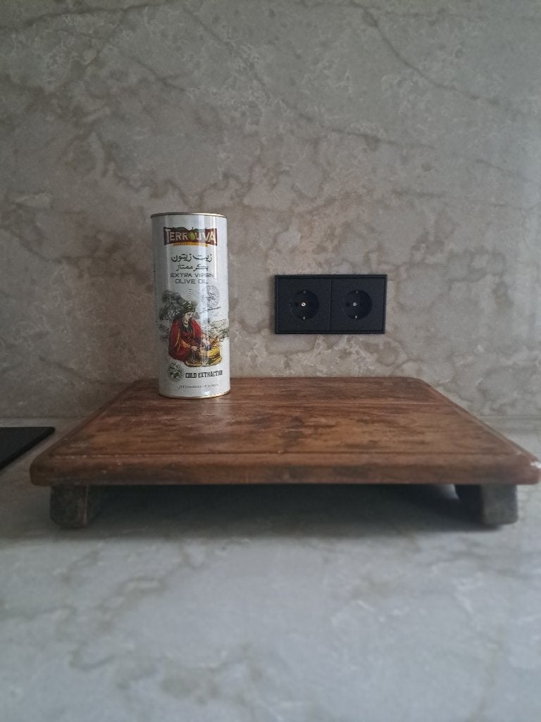 Houten Plateau, Ophalen, Decoratieve rand, Rechthoekig, Serveerplateau