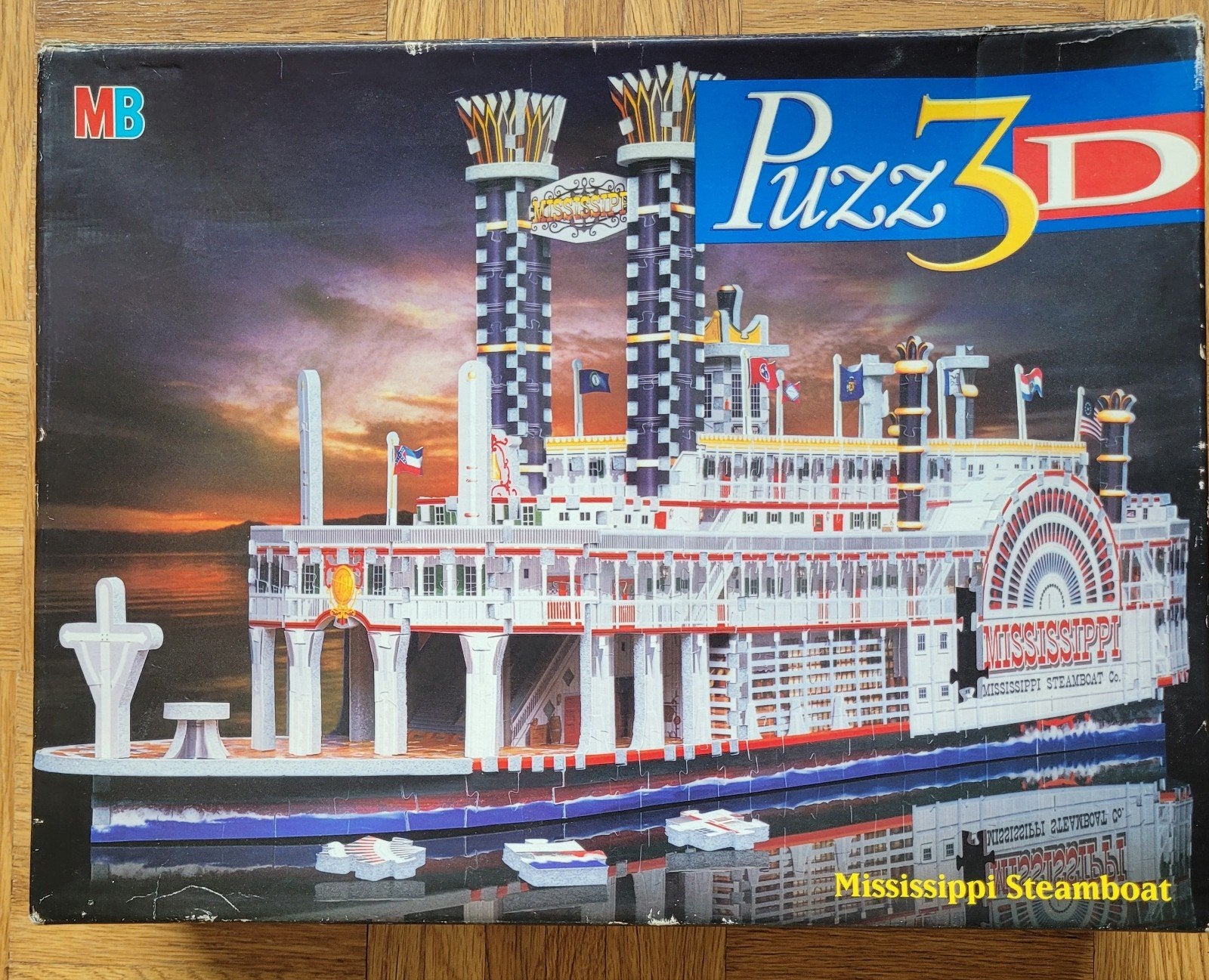 MB Mississippi Steamboat, Ophalen of Verzenden, 500 t/m 1500 stukjes, Zo goed als nieuw, Rubik's of 3D-puzzel