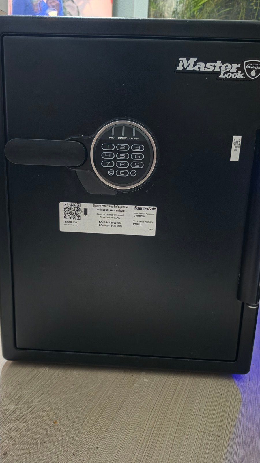 Master Lock LFW205FYC Brand- en Waterwerende Kluis, Ophalen of Verzenden, Nieuw