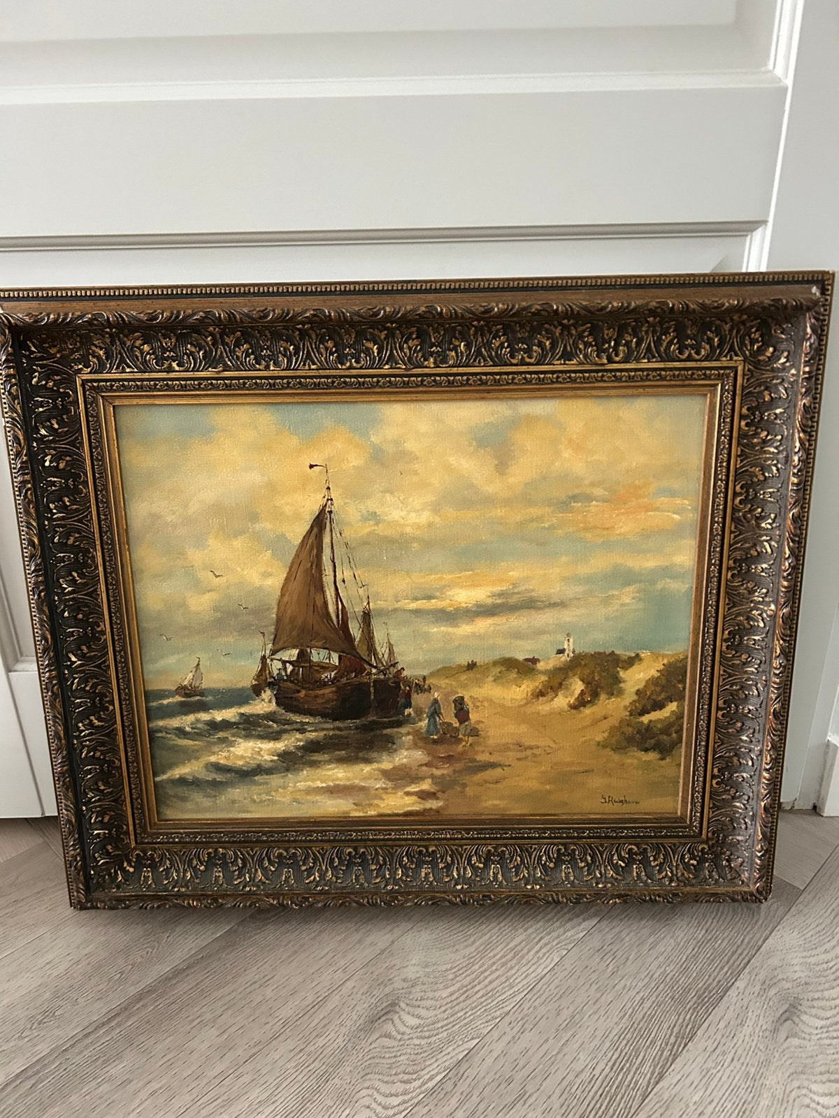 Schilderij, Ophalen, Oud hollands, Ingelijst