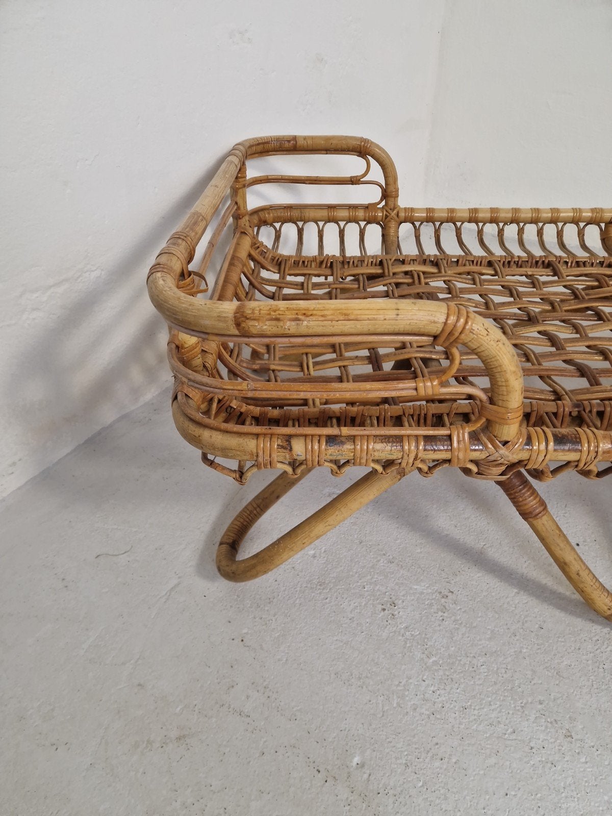 Vintage Rohe Noordwolde rotan daybed - jaren 70, Ophalen