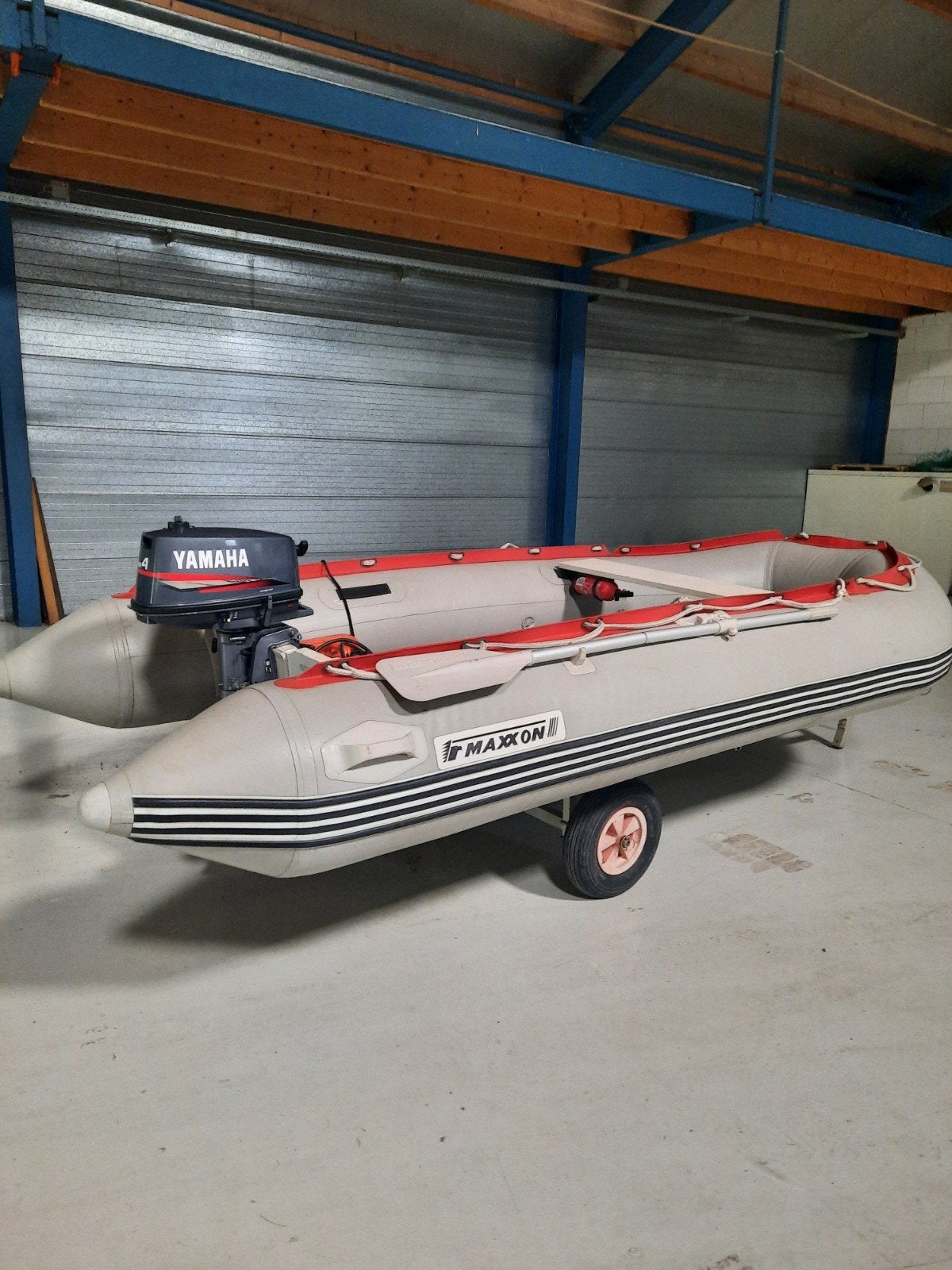 Rubberboot Maxxon 3.60m met 4pk Yamaha en kar, Watersport en Boten, Rubberboten, Ophalen, Yamaha