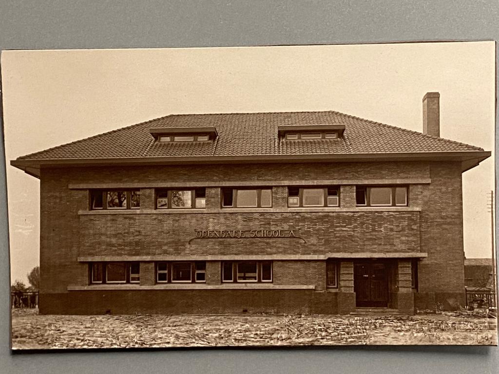 Foto School A Waddinxveen 1925, Foto, Ophalen of Verzenden, Zo goed als nieuw, Gebouw