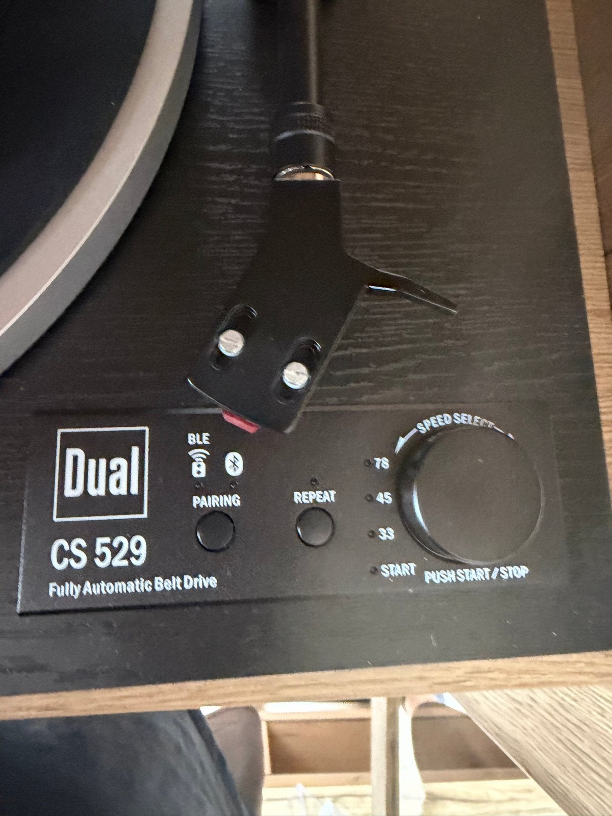 Dual CS 529 Volautomatische Platenspeler met Bluetooth, Ophalen, Automatisch, Zo goed als nieuw, Platenspeler