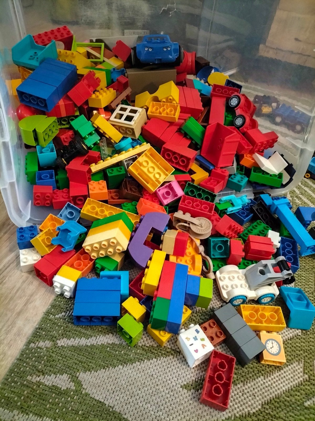 groot pakket duplo bouwstenen en figuren, Kinderen en Baby's, Ophalen, Gebruikt, Duplo