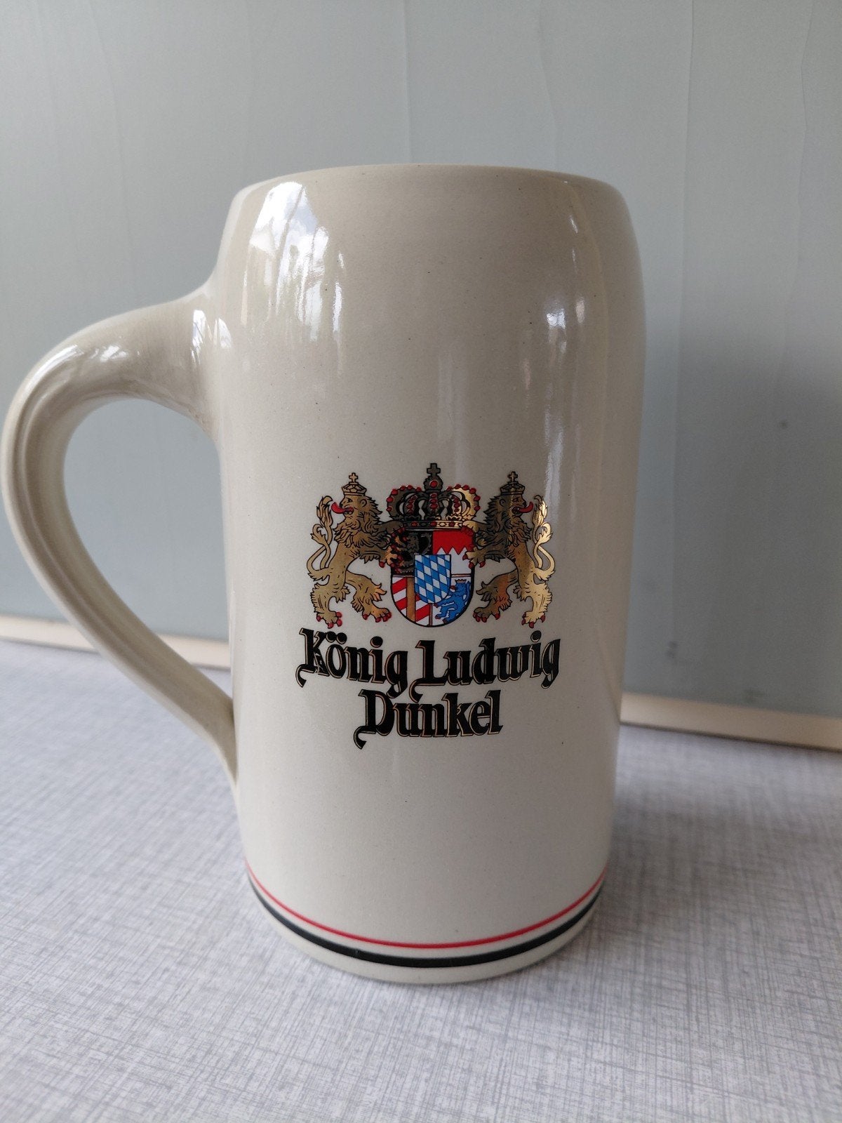Retro Bierkruik Königstein - König Ludwig Dunkel, Ophalen of Verzenden