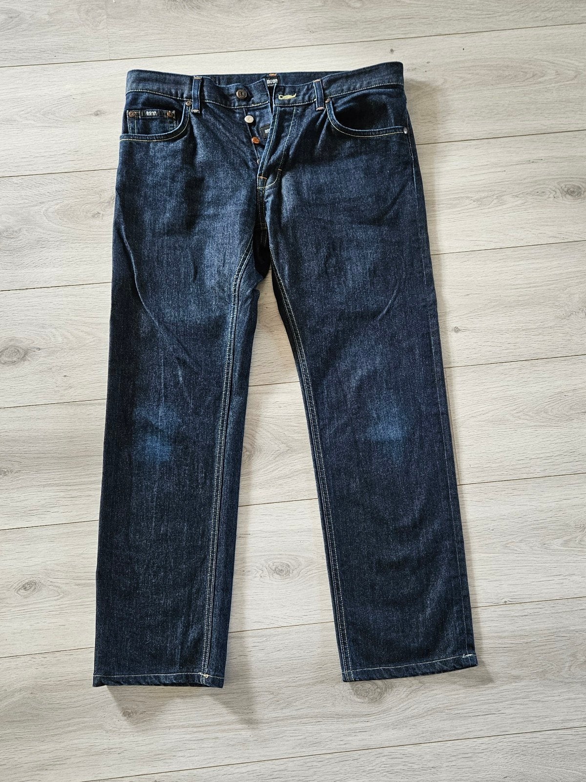 Hugo Boss spijkerbroek, W33, L32., Kleding | Heren, Ophalen, Blauw, Zo goed als nieuw, W33 - W34 (confectie 48/50)