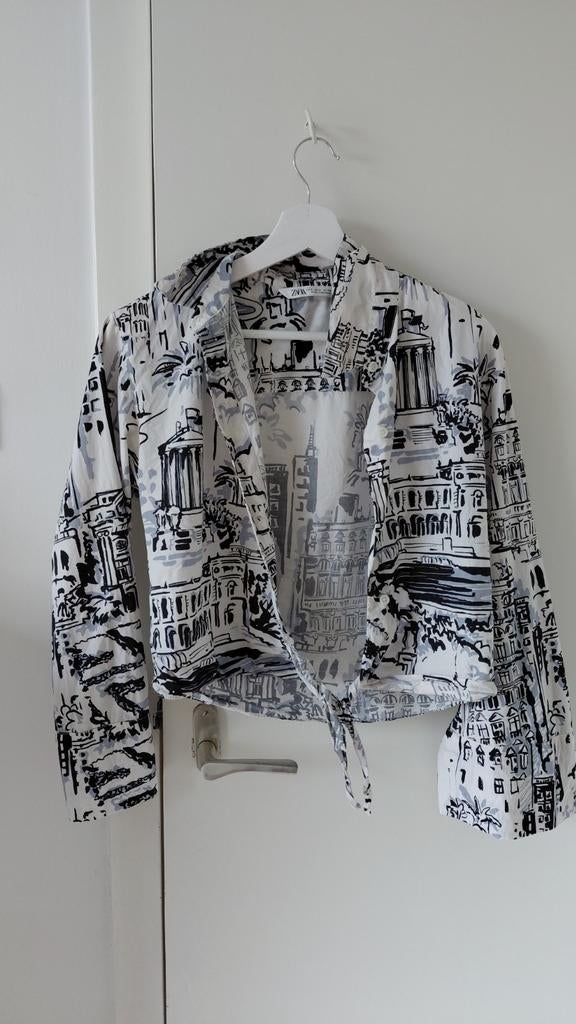 Zara blouse, Kleding | Dames, Blouses en Tunieken, Zo goed als nieuw, Maat 36 (S), Zwart, Ophalen of Verzenden