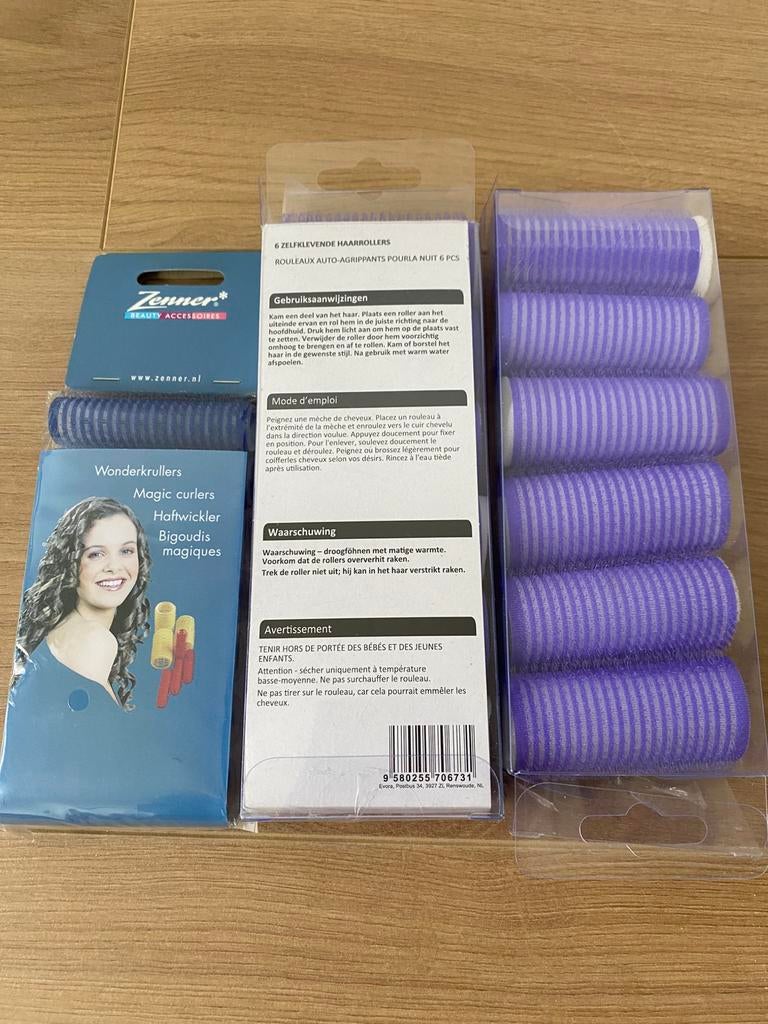 Nieuw Zenner zelfklevende haarrollers haar rollers krullers, Ophalen of Verzenden, Nieuw