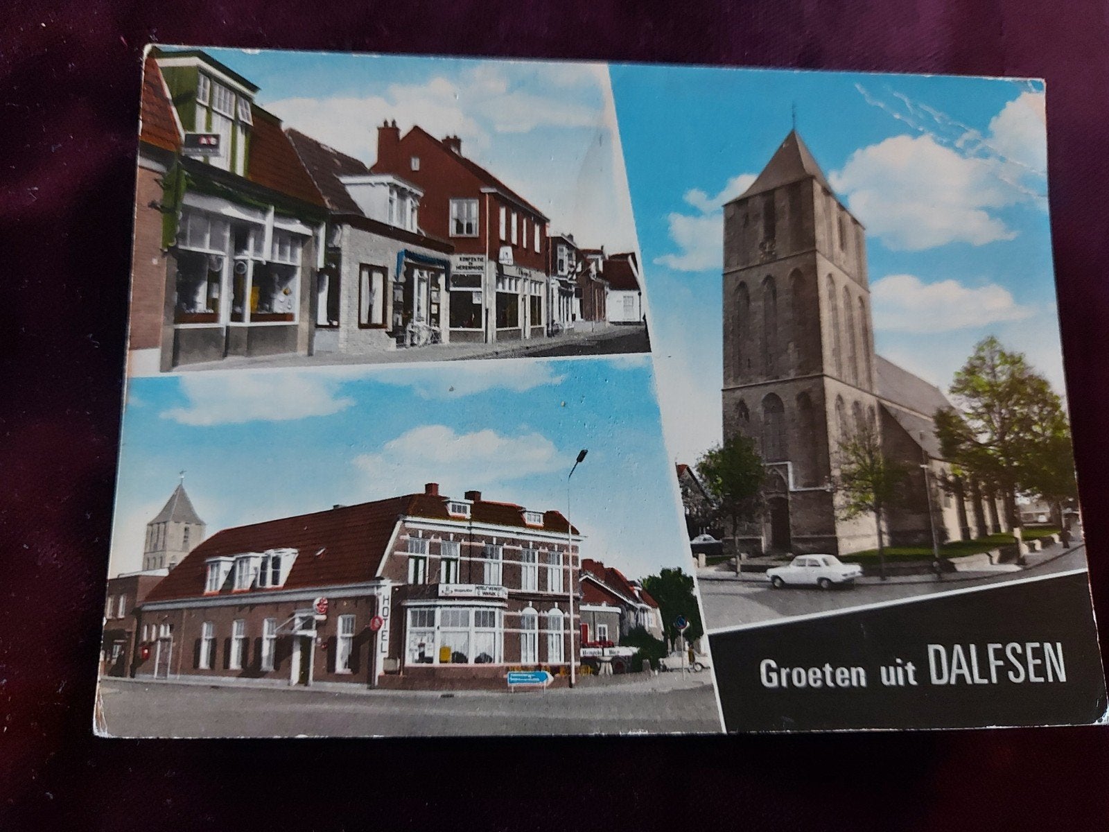 Oude ansichtkaart Groeten uit Dalfsen - Gelopen, Ophalen of Verzenden, 1960 tot 1980, Gelopen, Overijssel