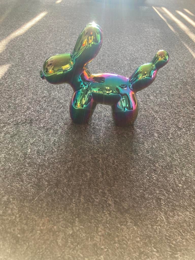 Ballon hond, kleur rainbow, beeldje, zo goed als nieuw, Ophalen of Verzenden, Zo goed als nieuw