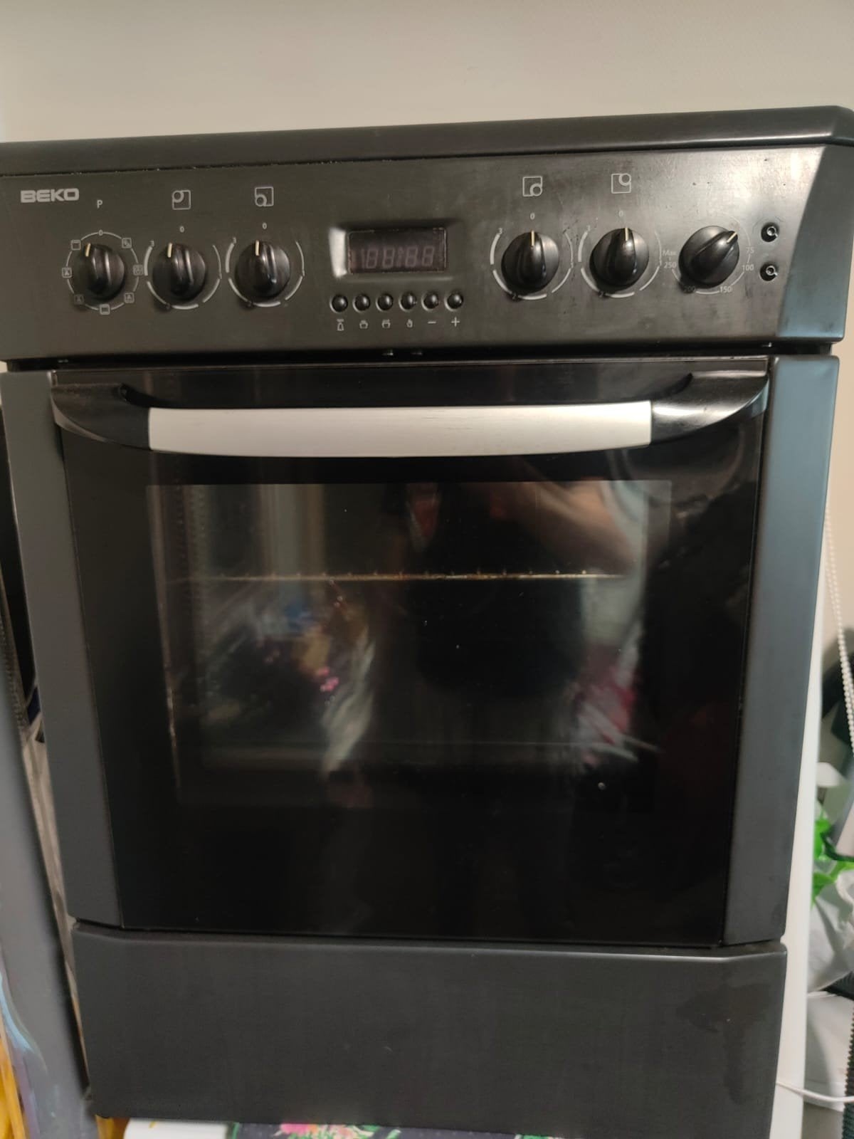 keramische oven, Witgoed en Apparatuur, Fornuizen, Gebruikt, Keramisch, Vrijstaand, 85 tot 90 cm