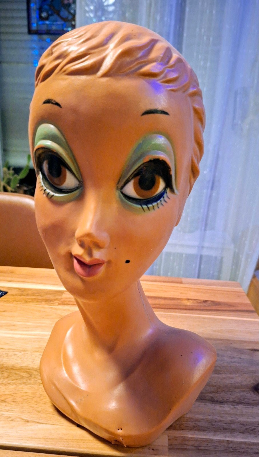 Vintage Twiggy Etalagehoofd - Jaren '70 Huard Mannequin, Ophalen of Verzenden