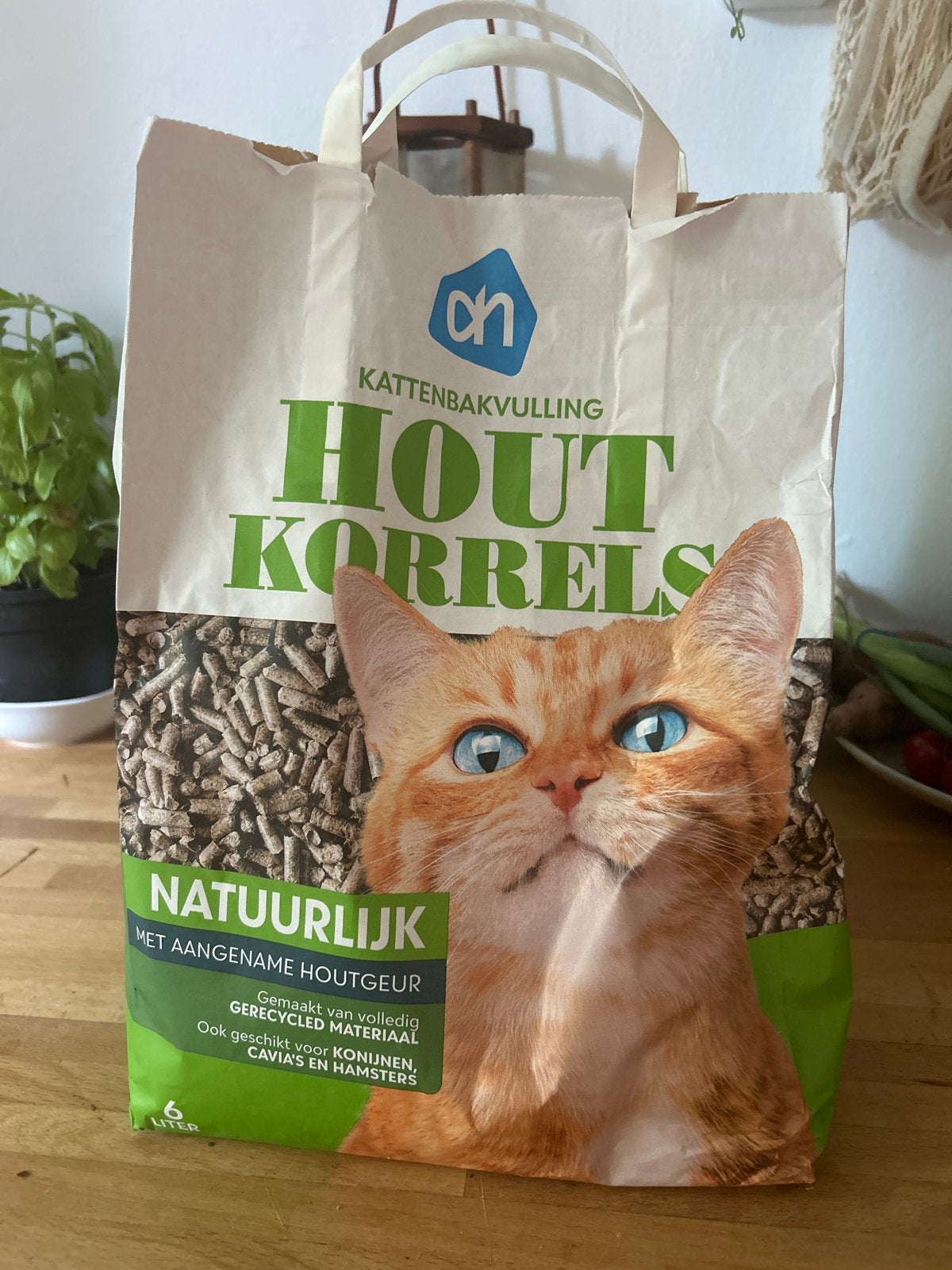 Kattenbakvulling Hout Korrels AH, Ophalen