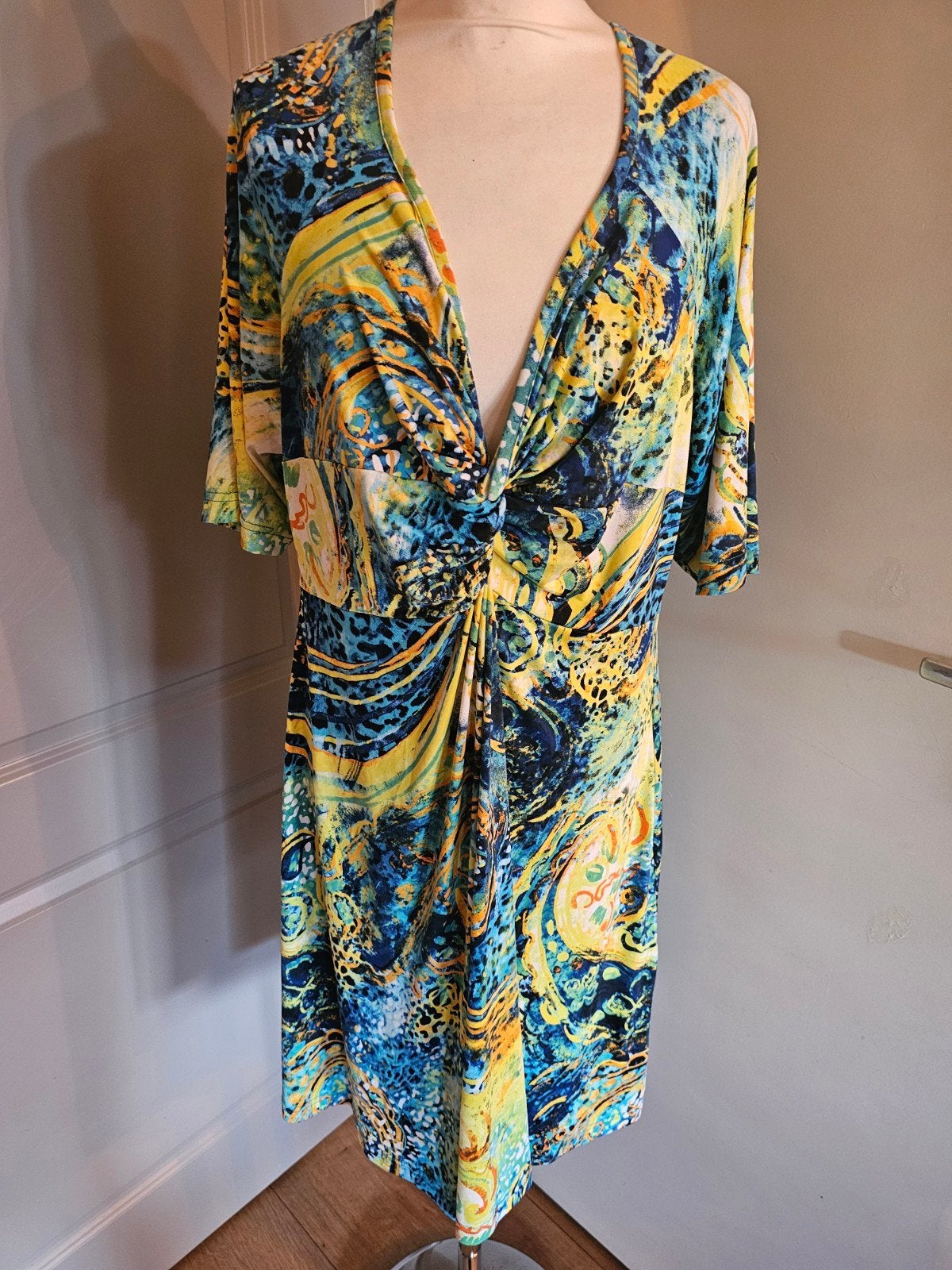 sybel jurk maat 2 xxl, Ophalen of Verzenden, Zo goed als nieuw, Maat 46/48 (XL) of groter, Onder de knie