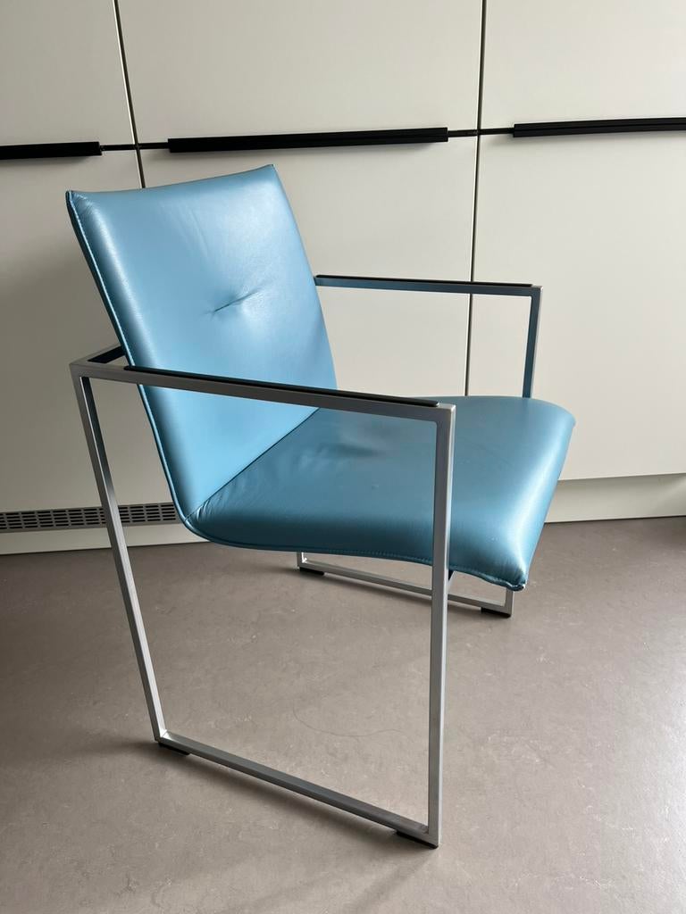 Arco frame stoel, Huis en Inrichting, Stoelen, Ophalen, Zo goed als nieuw, Leer, Eén