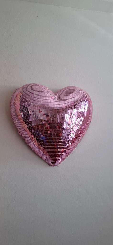 Kwantum disco glitter hart nieuw roze, Minder dan 50 cm, Nieuw, Ophalen of Verzenden, Minder dan 50 cm