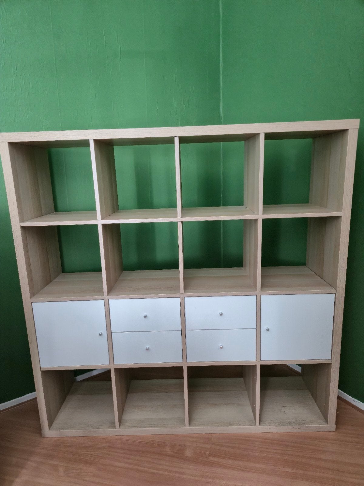 KALLAX Ikea kast (147x147) inclusief lades en deurtjes, Ophalen, Gebruikt